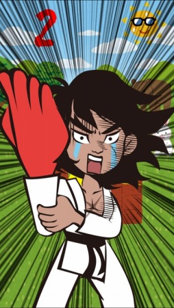 画像ギャラリー No.003のサムネイル画像 / リズムアクション「カラテチョッパー拳(ケン)」iOS版が配信スタート