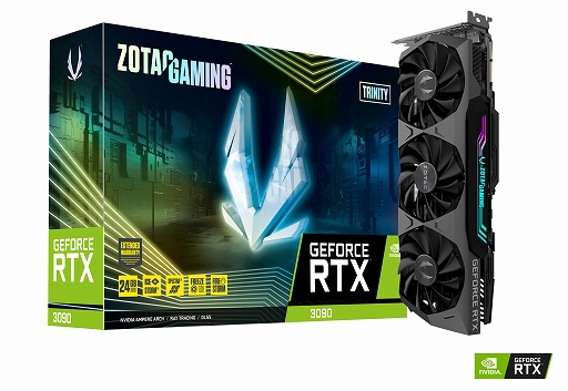 ���������꡼ No.001�Υ���ͥ������ / ZOTAC����RTX 3090��ܥ����ɤ�ȯ�䡣���ʤ��ǹ���22��5000��