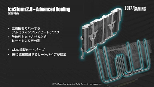 画像ギャラリー No.007のサムネイル画像 / ZOTAC,2連ファン搭載でカード長約231mmのRTX 3070搭載カード2製品を10月29日発売