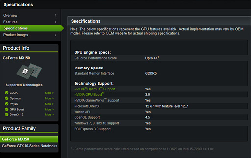 ꡼ No.009 | NVIDIAΡPCGPUGeForce MX150פȯɽPascalΥȥ꡼ǥϡ940MX33®