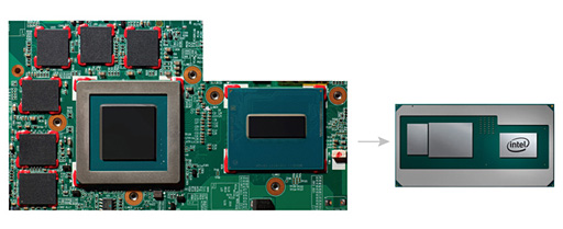 画像集 No.004のサムネイル画像 / Intel，Radeon搭載の第8世代Coreプロセッサを開発中と発表。2018年第1四半期に市場投入