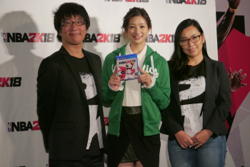 画像ギャラリー No.002のサムネイル画像 / 本日発売「NBA2K18」のローンチイベントをレポート。足立梨花さんは敏腕監督になれたのか?