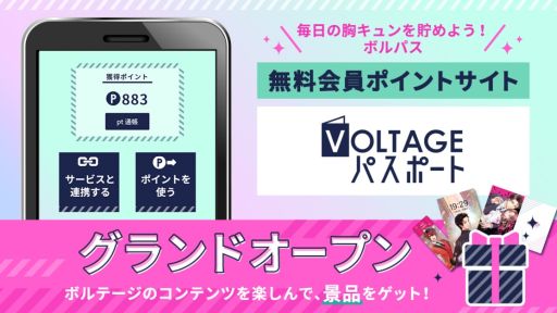 画像ギャラリー No.001のサムネイル画像 / ボルテージの無料会員ポイントサイト「VOLTAGEパスポート」がオープン