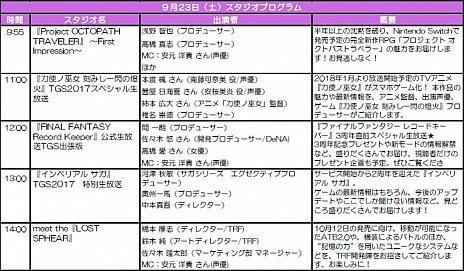 ���������꡼ No.003�Υ���ͥ������ / �������ˤ�TGS 2017���ߥ����Ȥ���������DISSIDIA FF NT�פ��FFXV�פκǿ���ĥ�ѥå���ץ쥤���֥��Ÿ�������ۿ���»�