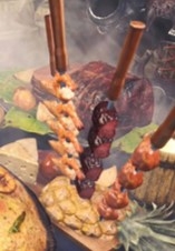 画像ギャラリー No.002のサムネイル画像 / 「MONSTER HUNTER: WORLD」内のメニューを再現した「受付嬢のオススメ定食」が「モンハン酒場」に登場。予約受け付け開始