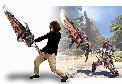 画像ギャラリー No.003のサムネイル画像 / イーカプコン限定リクエスト企画「モンスターハンター:ワールド 大剣抱き枕」の予約受付が本日スタート