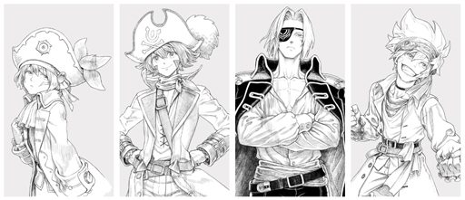 hack//G.U 描きおろし複製原画 細川誠一郎 ハセヲ-