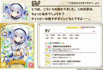 画像ギャラリー No.007のサムネイル画像 / 「きららファンタジア」,「ご注文はうさぎですか?」参戦に合わせたピックアップ召喚とイベントを開催