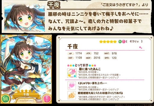 画像ギャラリー No.003のサムネイル画像 / 「きららファンタジア」,「甘兎庵の野望ピックアップ召喚・千夜編/シャロ編」が開催