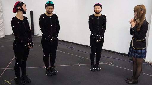 画像ギャラリー No.013のサムネイル画像 / 「スクメロ」で学ぶ,モーションキャプチャの制作現場。アクターのダンスが“3Dキャラのダンス”になる瞬間を見てきた