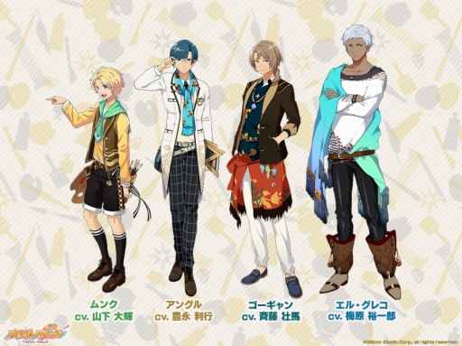 ���������꡼ No.002�Υ���ͥ������ / �֥ѥ�åȥѥ졼�ɡ׿�����4�ͤΥ���饯��������ͥ��������