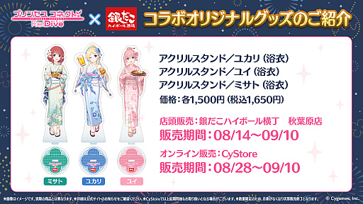 画像ギャラリー No.021のサムネイル画像 / 「プリンセスコネクト!Re:Dive」と「銀だこハイボール酒場」のコラボが明日開始。ドリンク3種,フード5種の全メニューが提供された試食会レポ