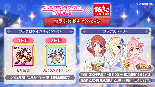 画像ギャラリー No.022のサムネイル画像 / 「プリンセスコネクト!Re:Dive」と「銀だこハイボール酒場」のコラボが明日開始。ドリンク3種,フード5種の全メニューが提供された試食会レポ