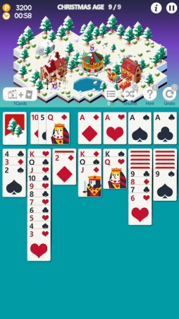 画像ギャラリー No.002のサムネイル画像 / 「サクッとソリティアシティ」第7の街「クリスマス」が登場