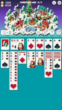 画像ギャラリー No.003のサムネイル画像 / 「サクッとソリティアシティ」第7の街「クリスマス」が登場