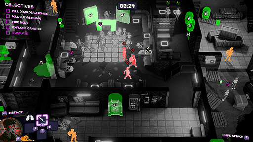 画像ギャラリー No.003のサムネイル画像 / どんちゃん騒ぎのパーティーをぶっ壊し,ついでに麻薬組織を壊滅させエイリアンも撃退する。ステルスアクション「Party Hard 2」がリリース