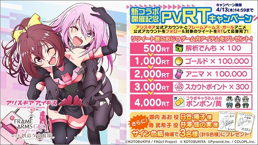 画像ギャラリー No.006のサムネイル画像 / 「アリス・ギア・アイギス」で“フレームアームズ・ガール with 創彩少女庭園”とのコラボイベントが開催