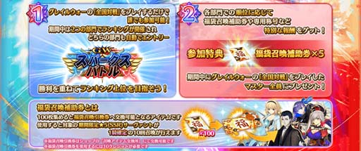 ���������꡼ No.002�Υ���ͥ������ / ��FGO Arcade�ס���GW ���ѡ������Хȥ� �������� 5�ɤ�3��2�����鳫�š�ʡ�޾���������γ��������