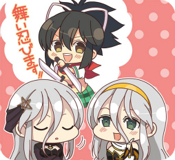 画像ギャラリー No.005のサムネイル画像 / 「シノビマスター 閃乱カグラ NEW LINK」飛鳥＆雪泉のサイン色紙が贈呈