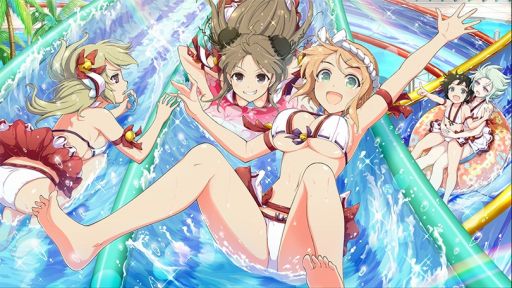 画像ギャラリー No.005のサムネイル画像 / 「シノビマスター 閃乱カグラ NEW LINK」,水着キャラが登場する「学院水着ガチャ」が開催