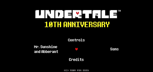 画像ギャラリー No.001のサムネイル画像 / 「UNDERTALE」10周年を記念した特設サイトが公開に。Pルート仕様のSansや,10周年記念配信で登場した新たな敵とのバトルを楽しめる