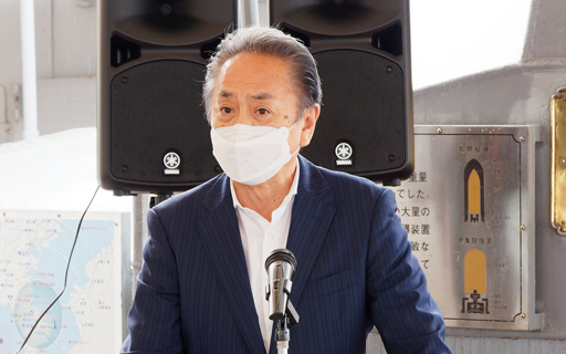 画像ギャラリー No.006のサムネイル画像 / Yostarへ横須賀が感謝状。アズレンでもおなじみ,三笠公園の記念艦“三笠”に乗って贈呈式