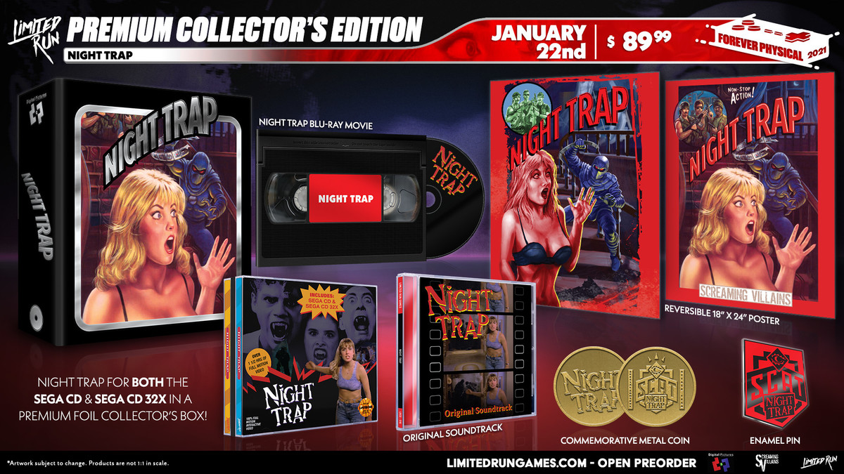 メガCD「ナイトトラップ」の北米版をLimited Run Gamesが復刻。日本未
