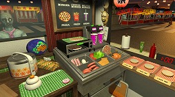 画像集 No.001のサムネイル画像 / VRゲーム初心者にもオススメ！　PS VR版「Dead Hungry」でお腹を空かせたゾンビにうまいハンバーガーを食わせよう