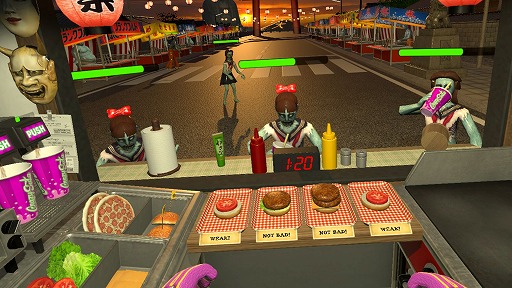 Vrゲーム初心者にもオススメ Ps Vr版 Dead Hungry でお腹を空かせたゾンビにうまいハンバーガーを食わせよう