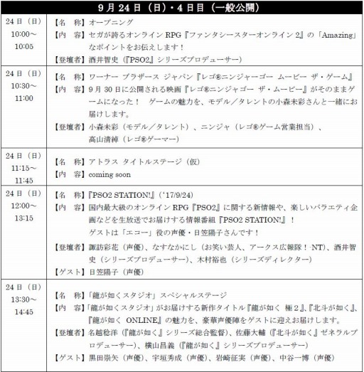 画像ギャラリー No.007のサムネイル画像 / セガゲームス,「TGS 2017 セガゲームスステージ生放送!」の詳細を公開