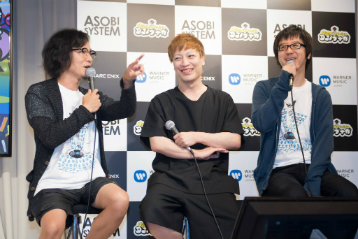 画像ギャラリー No.004のサムネイル画像 / 中田ヤスタカ氏やHIKAKINさんが登壇した,スクエニの新作「戦国アクションパズル DJノブナガ」発表会をレポート