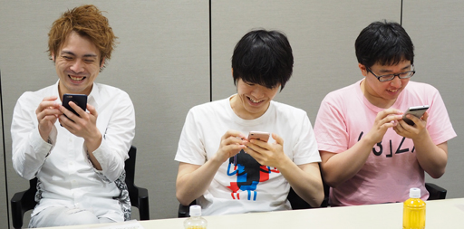 画像ギャラリー No.011のサムネイル画像 / 「DJノブナガ」プレイ体験会でコスケさん,ねててさん,ダチョーさんが協力プレイに挑戦。柴プロデューサーに配信延期の理由も尋ねたところ――