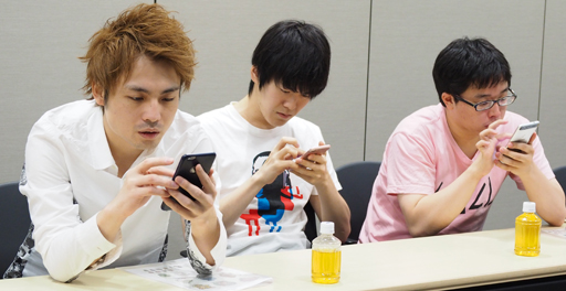 画像ギャラリー No.015のサムネイル画像 / 「DJノブナガ」プレイ体験会でコスケさん,ねててさん,ダチョーさんが協力プレイに挑戦。柴プロデューサーに配信延期の理由も尋ねたところ――