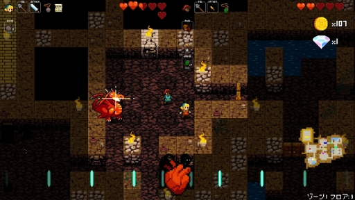 画像ギャラリー No.025のサムネイル画像 / 本日配信のSwitch版「クリプト・オブ・ネクロダンサー」プレイレポート。新キャラのリーパー,Joy-Conでの“おすそわけ”でより楽しい作品に