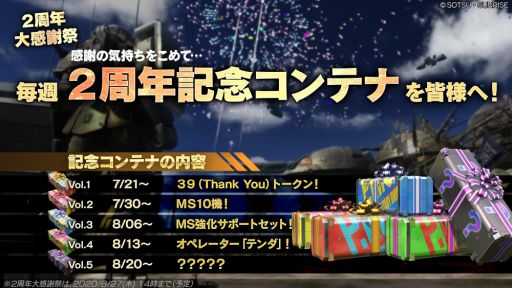画像ギャラリー No.003のサムネイル画像 / 「機動戦士ガンダム バトルオペレーション2」で2周年を記念したキャンペーンが開催