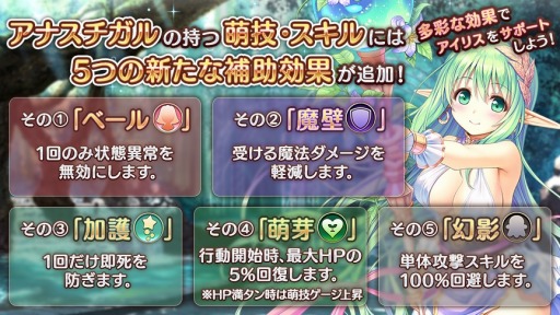 画像ギャラリー No.010のサムネイル画像 / 「あいりすミスティリア」に新アイリス「アナスチガル」が登場。イベント「癒やしの森に包まれて」を実施