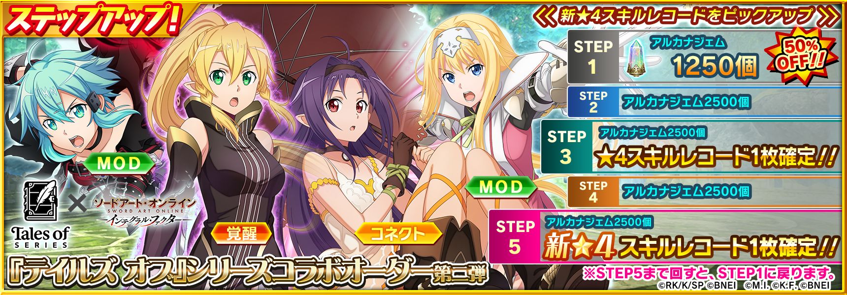 SAOIF」,「テイルズ オブ」シリーズとのコラボ第2弾スタート。“アイン