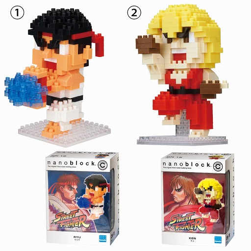 画像ギャラリー No.001のサムネイル画像 / ナノブロック「キャラナノ」シリーズにリュウとケンが登場