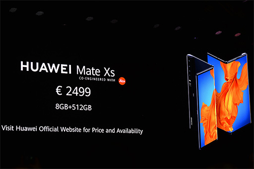 画像(003)Huawei，5G対応の2つ折りスマートフォン「Mate Xs」を発表。5G対応の新型タブレット端末もアピール