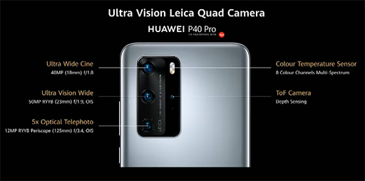 画像ギャラリー No.005のサムネイル画像 / Huawei,カメラを強化したハイエンドスマホ「P40」シリーズを発表。最上位の「P40 Pro+」は5眼式カメラを搭載する