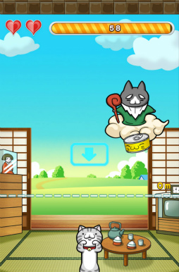 画像ギャラリー No.003のサムネイル画像 / のびる猫に猫缶を届けよう。スマホ向けタップゲーム「のび猫 成層圏」を紹介する「(ほぼ)日刊スマホゲーム通信」第1557回