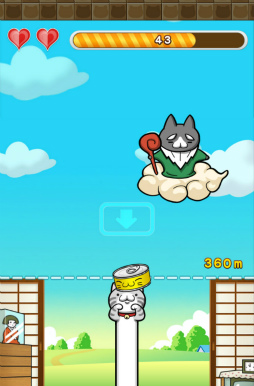 画像ギャラリー No.004のサムネイル画像 / のびる猫に猫缶を届けよう。スマホ向けタップゲーム「のび猫 成層圏」を紹介する「(ほぼ)日刊スマホゲーム通信」第1557回