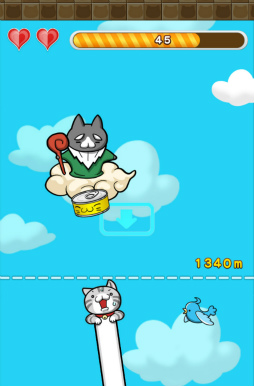 画像ギャラリー No.007のサムネイル画像 / のびる猫に猫缶を届けよう。スマホ向けタップゲーム「のび猫 成層圏」を紹介する「(ほぼ)日刊スマホゲーム通信」第1557回