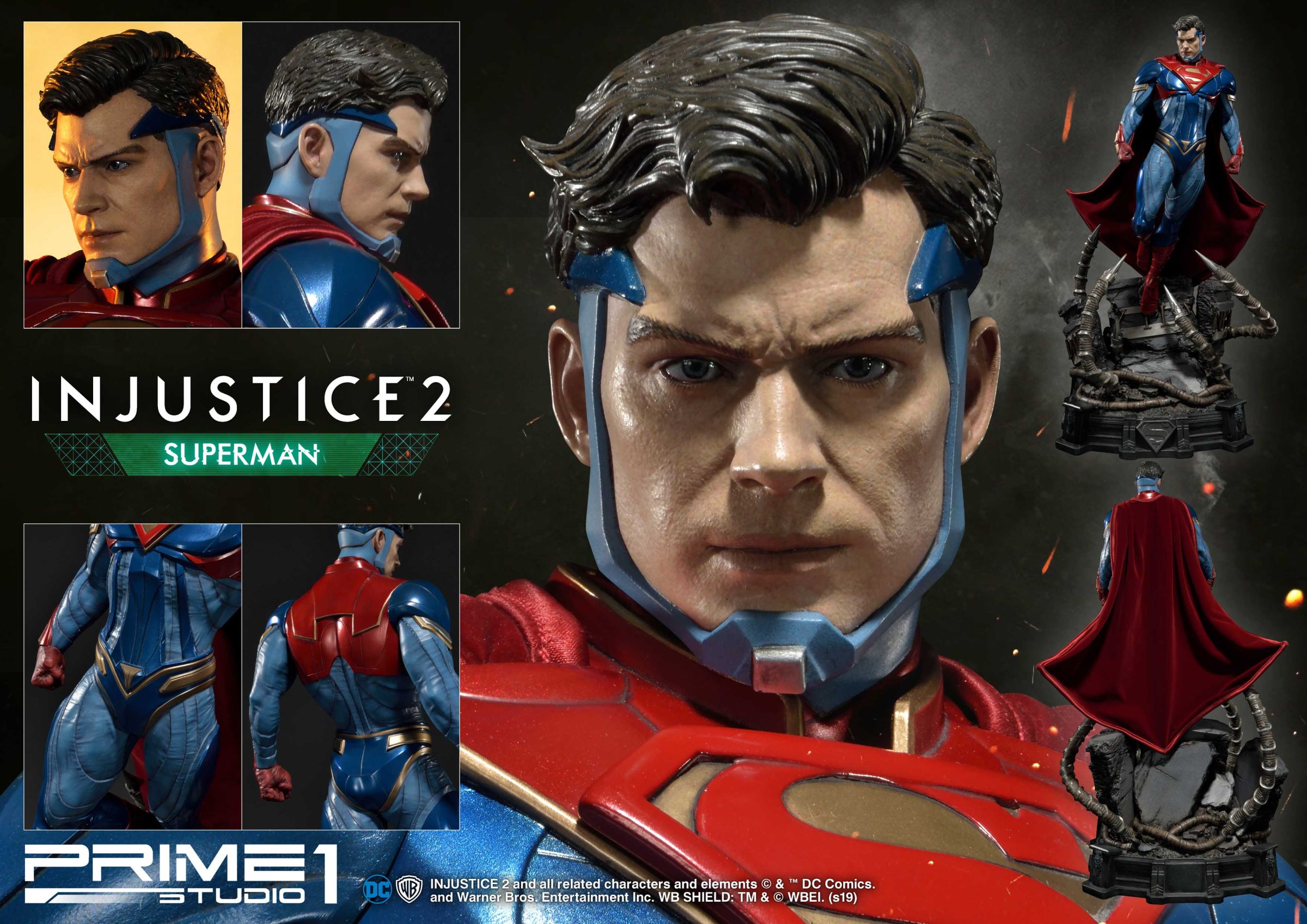画像集 004 格闘ゲーム Injustice 2 に登場する スーパーマン がスタチューで登場