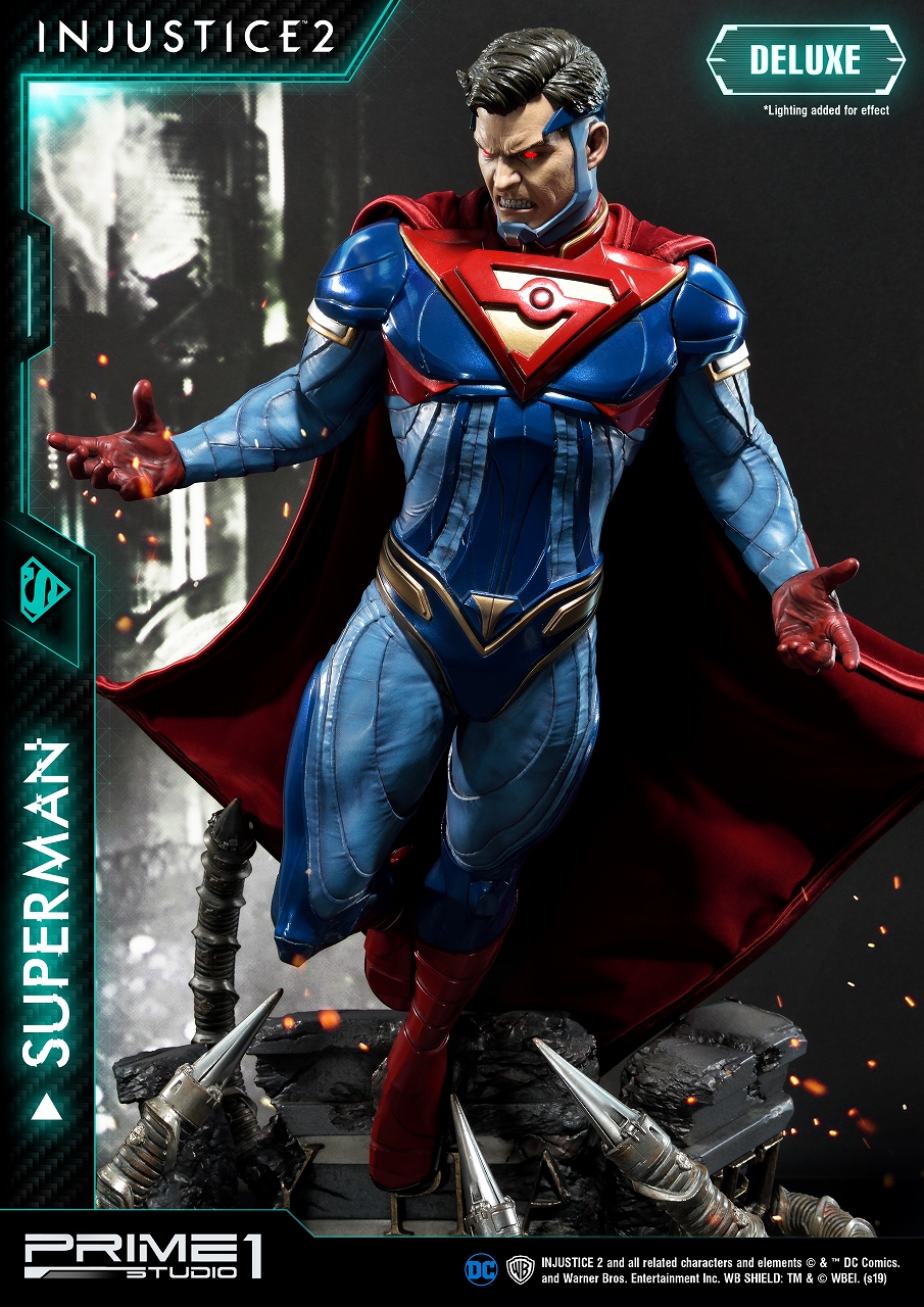 画像集 005 格闘ゲーム Injustice 2 に登場する スーパーマン がスタチューで登場