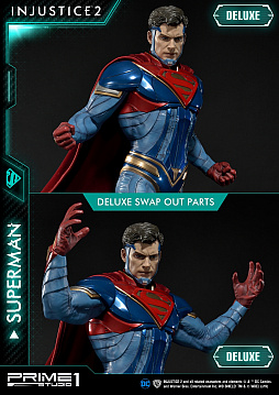 画像ギャラリー No.010のサムネイル画像 / 格闘ゲーム「Injustice 2」に登場する「スーパーマン」がスタチューで登場。DX版は表情やポーズの変更が可能