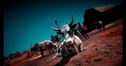 画像集#050のサムネイル/「Ghost of Tsushima」「RDR2」「ジャストコーズ4」で2021年の干支，牛を撮る！　可愛い牛から獰猛な牛，空飛ぶ牛までよりどりみどり