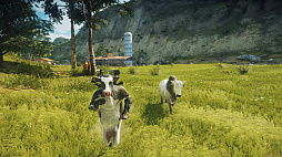 画像集#085のサムネイル/「Ghost of Tsushima」「RDR2」「ジャストコーズ4」で2021年の干支，牛を撮る！　可愛い牛から獰猛な牛，空飛ぶ牛までよりどりみどり