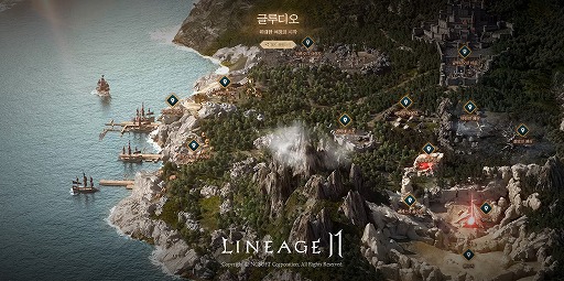 画像ギャラリー No.004のサムネイル画像 / NCSOFTが「Lineage 2M」のワールドマップを公開。グルーディオ領地ではキャラレベル10から35前後まで過ごすことに