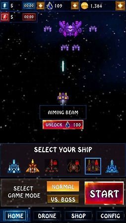 画像ギャラリー No.007のサムネイル画像 / 弾幕系シューティング「ギャラクシーアサルトフォース」を紹介する「(ほぼ)日刊スマホゲーム通信」第1571回